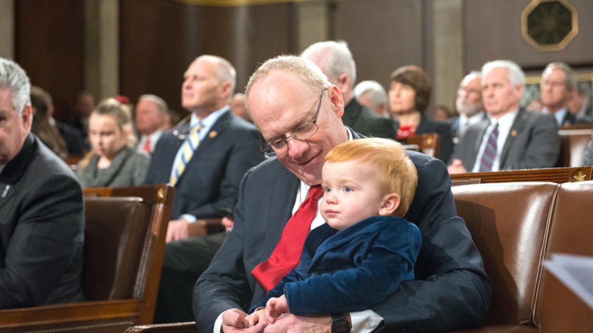 Rep. John Rose with son