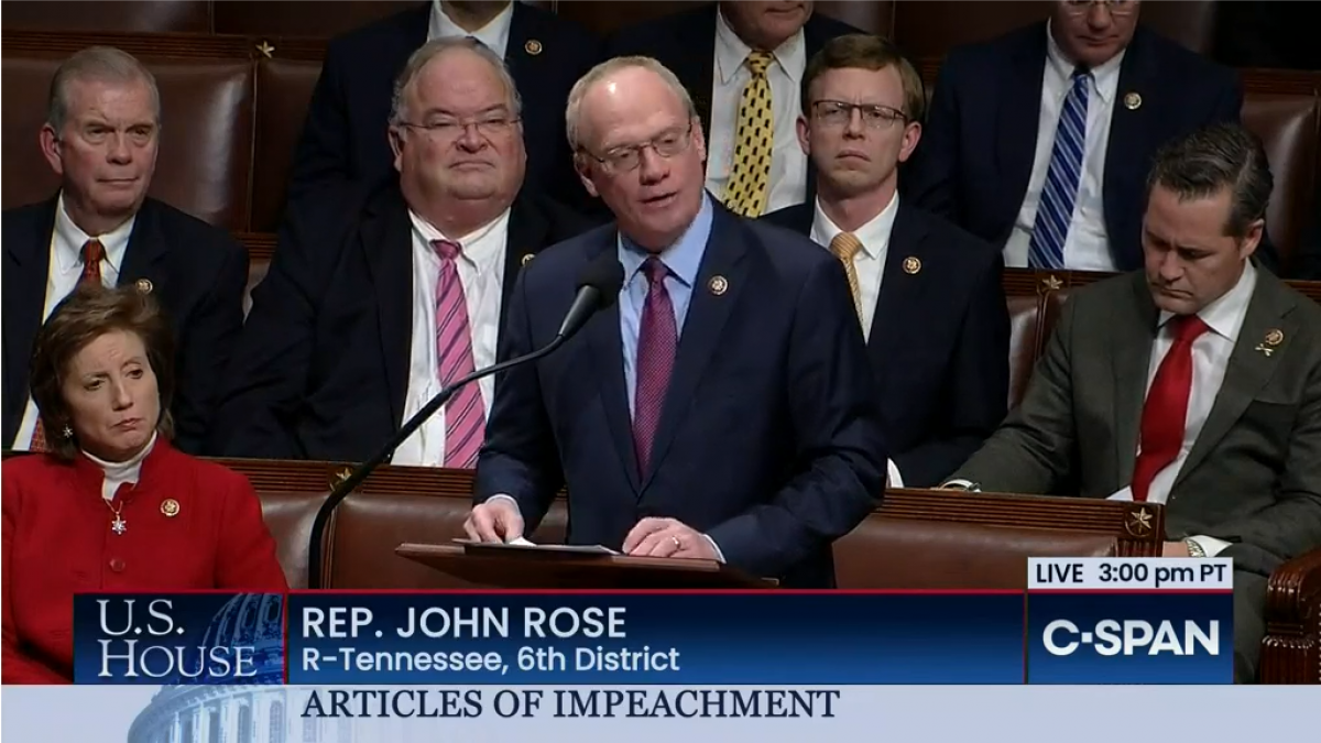 Rep. John Rose opposes impeachment