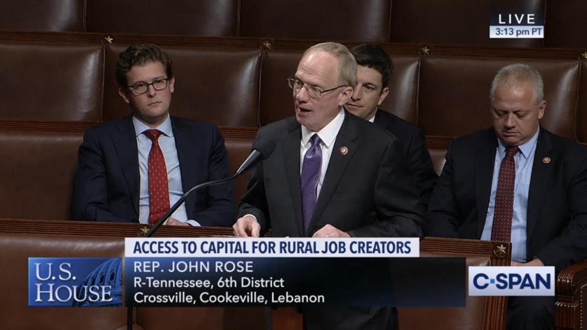 Rep. John Rose remarks on House floor for Rural small business