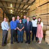 Rep. John Rose with Moss Sawmills and Honest Abe Log Homes