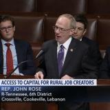 Rep. John Rose remarks on House floor for Rural small business