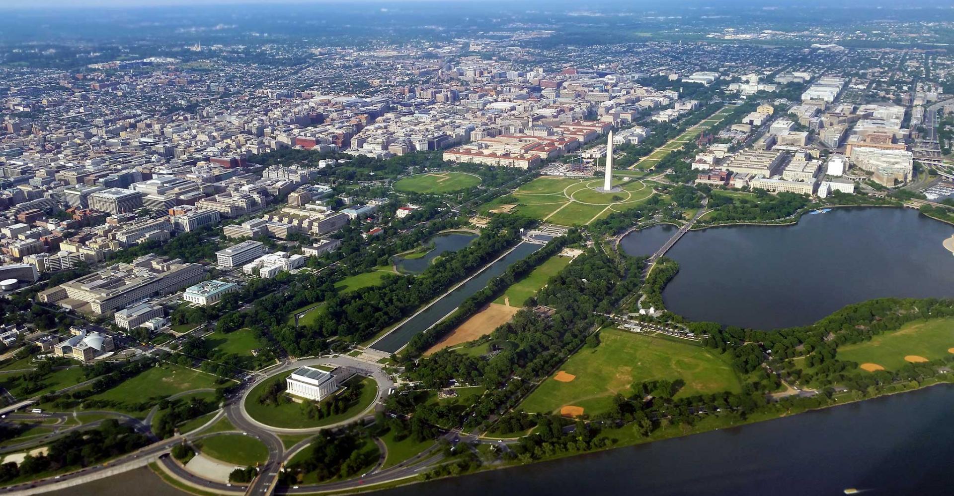 Washington DC Overhead View